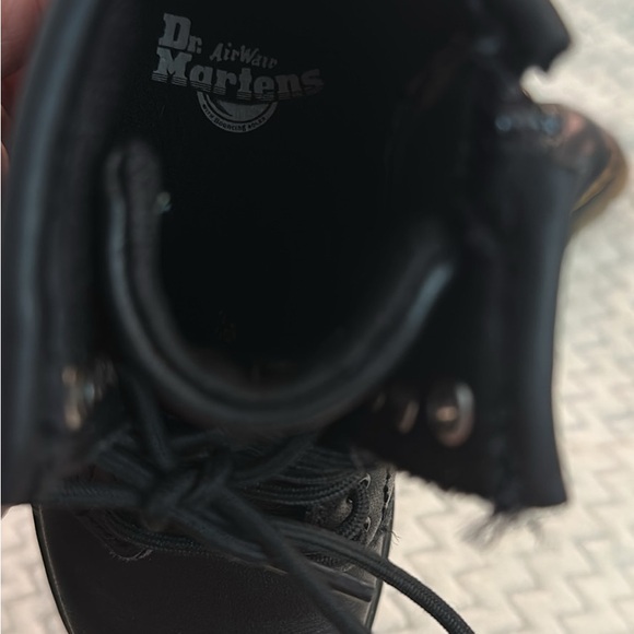 Dr. Martens Black Leather Lace-Up Boots - Picture 3 of 4